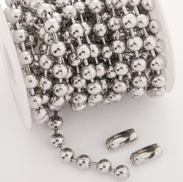 USA Stock 1/2/3/4/5MM Stainless Steel Ball Chain Bead Link Bracelet 7-10″