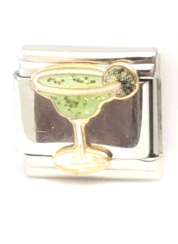 Casa D’Oro Margarita Drink Classic 9mm Link Italian Charm D72