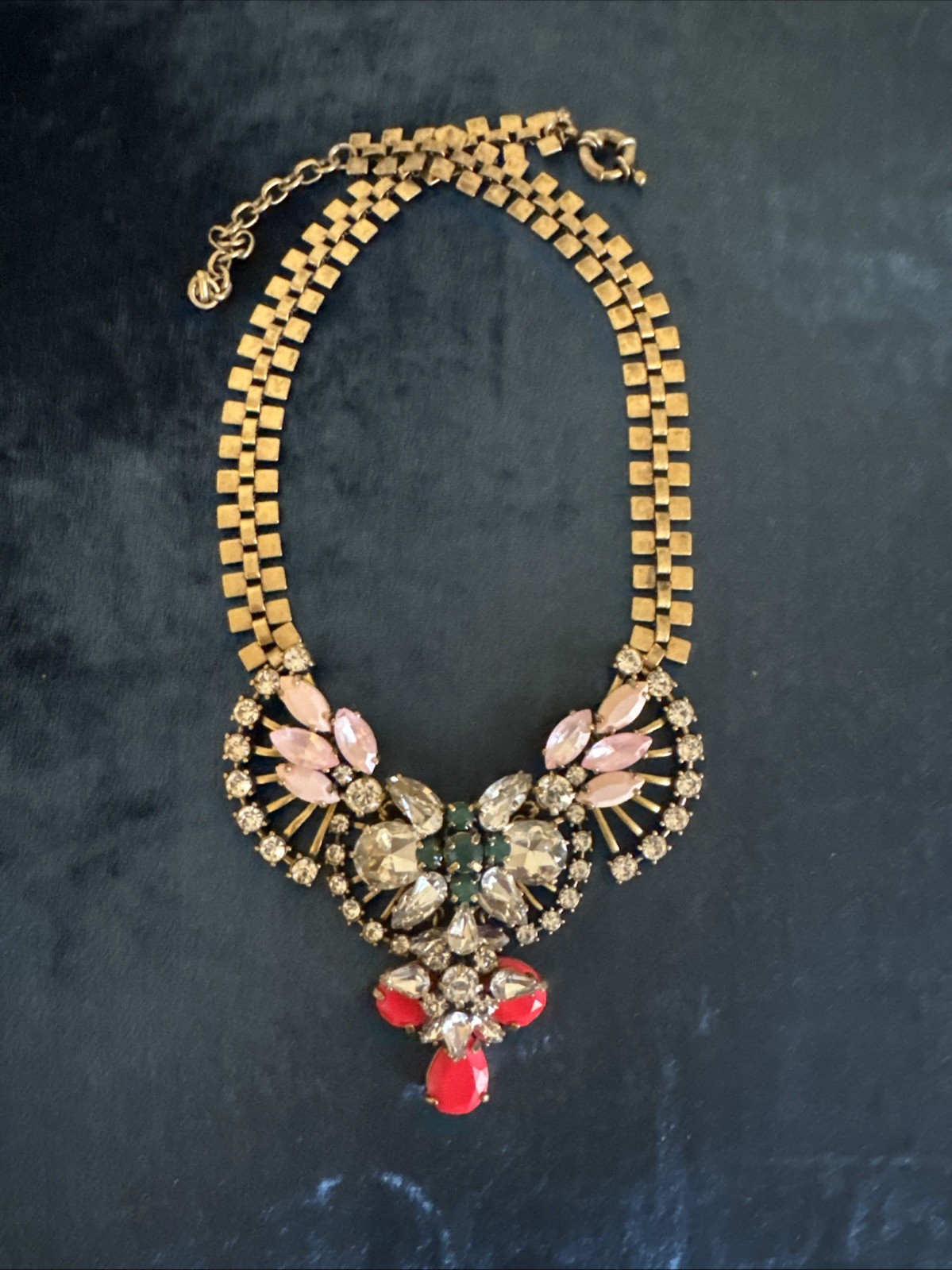 J. Crew Fancy Crystal Statement Necklace