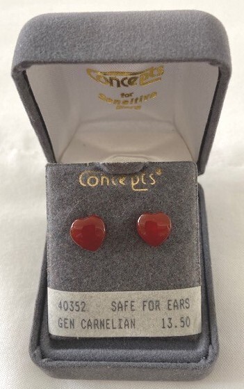 Concepts Pierced Earrings Sensitive Ears 14K Solid Gold & 24K Gold Plated