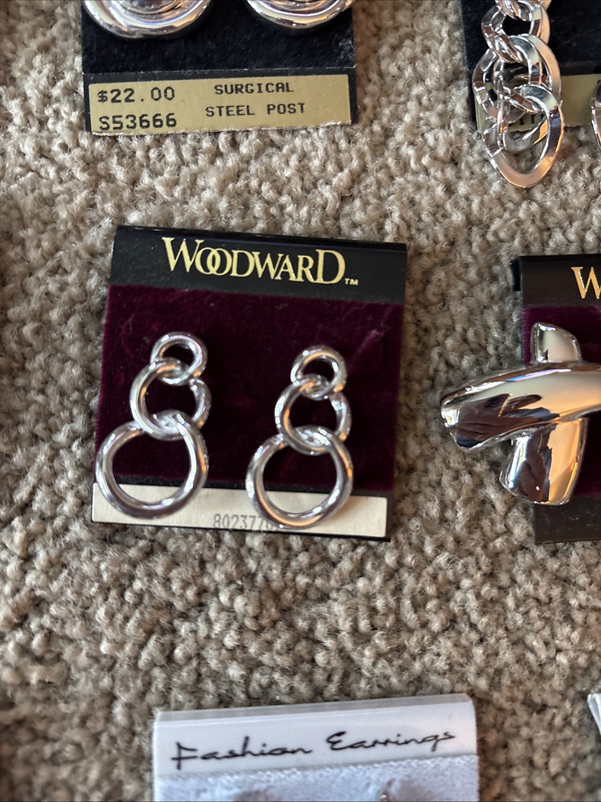 NEW Silver Color Pierced Earring All Shape Size Alfani, Monet, Trifari, Woodward