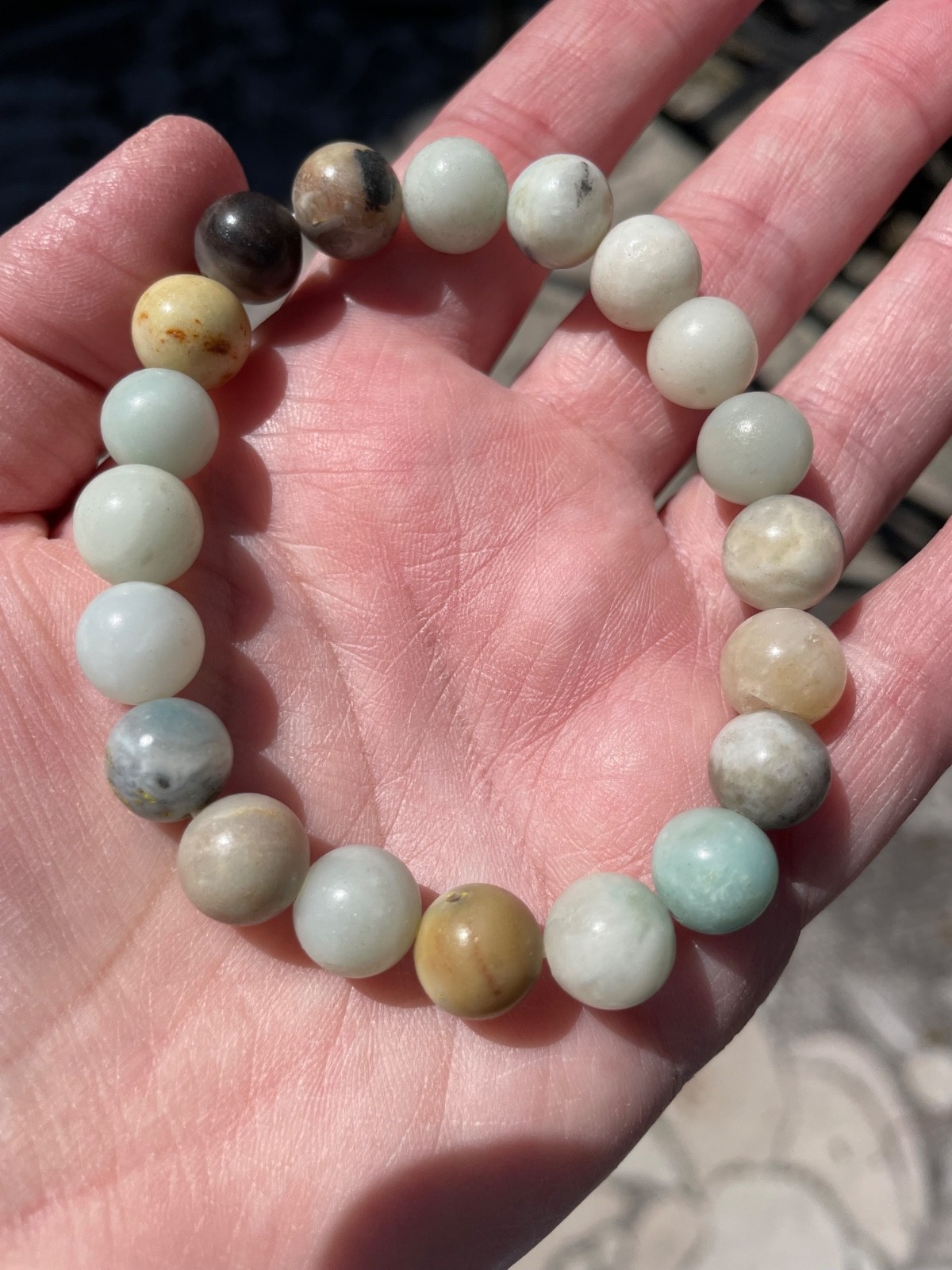 Caribbean calcite bracelet 10mm
