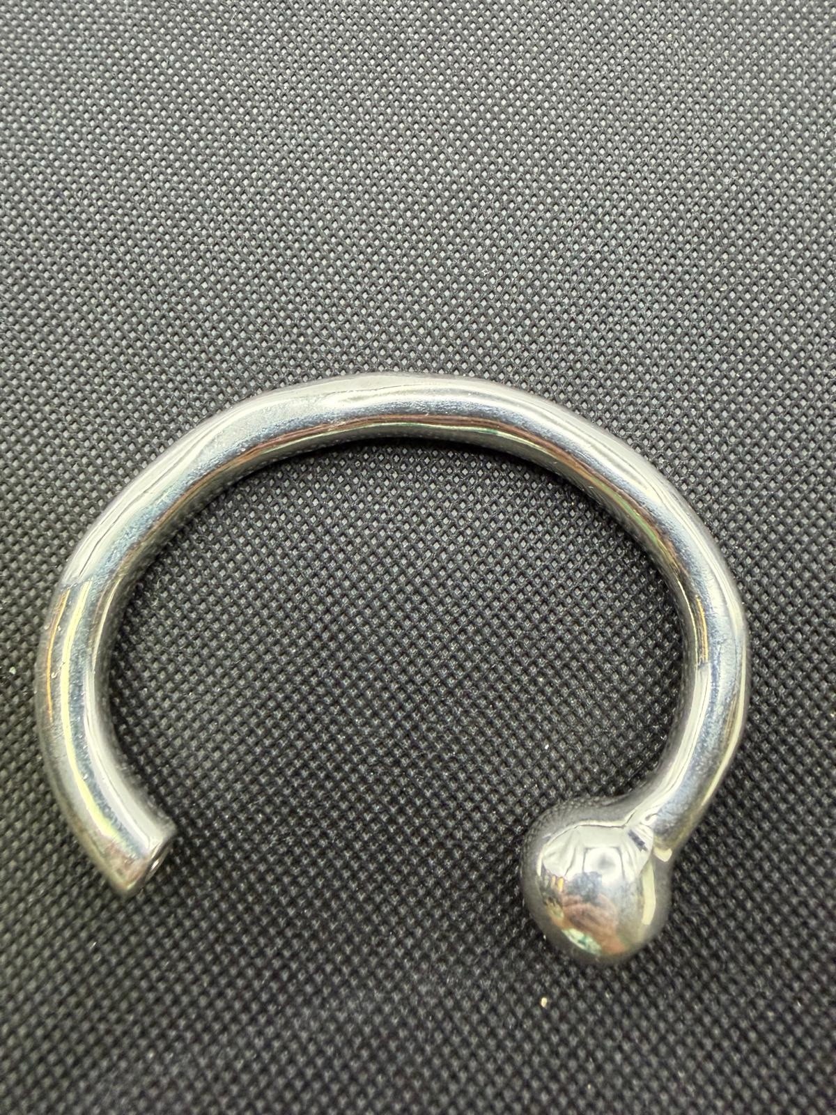 UNO De 50 Sterling Silver Open Cuff Bangle Bracelet