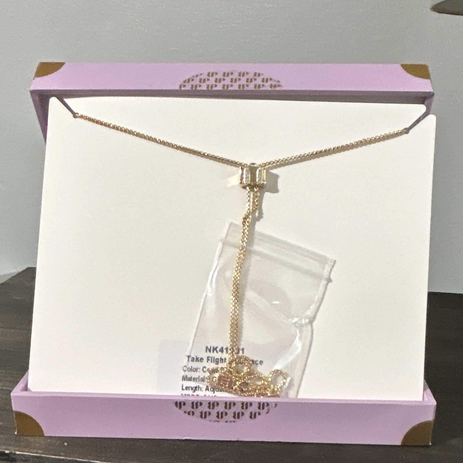 BP Summer Jewel Candy Capri Citrus Take Fight Necklace Gold-Plated Pulley Adjust