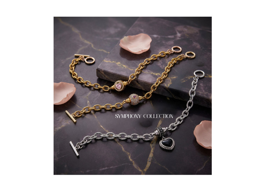 Textured Chain Bracelet for European Charms, Dangles & Lockets