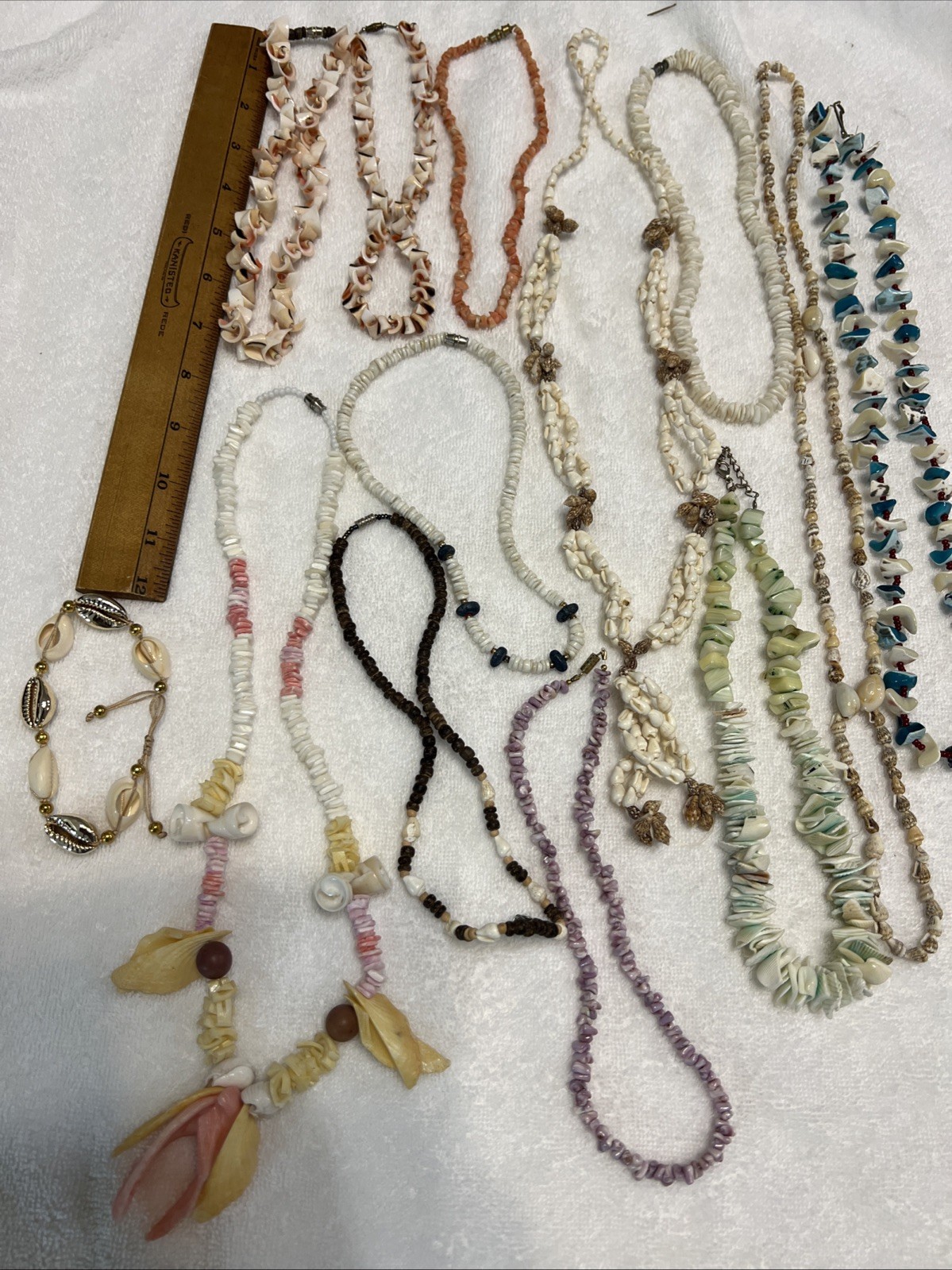 Variety Real Sea Shell Jewelry Unique Lot Wearable Or Use for Crafts Necklace