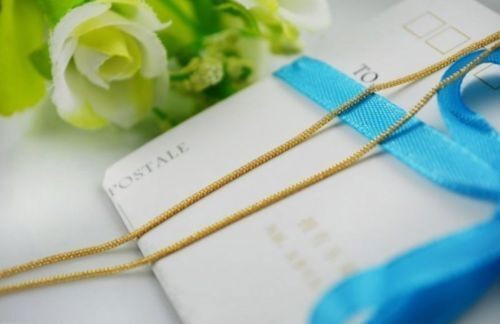 18K Solid Gold Wheat Chain Necklace For Women 18”L GUARANTEED 18KT PURE GOLD