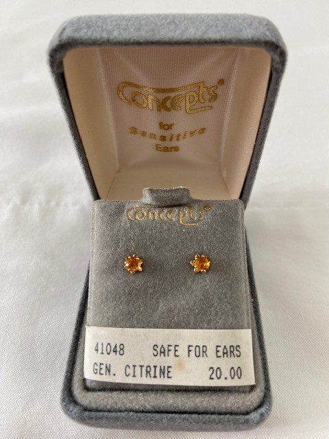 Concepts Pierced Earrings Sensitive Ears 14K Solid Gold & 24K Gold Plated