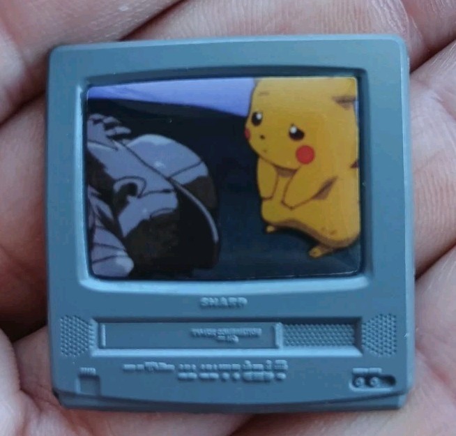 Pokémon: The First Movie Ash Ketchum Pikachu 1998 TV Custom ENAMEL PIN CRT 90s