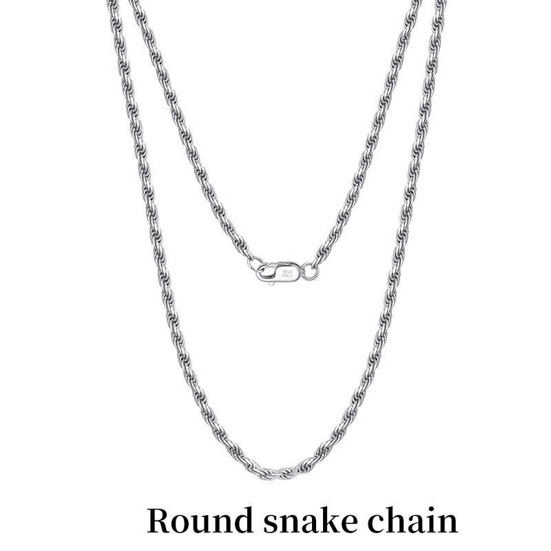 925 Silver Plated Chain Necklace, Multi-Style, Lengths, Layering, Gift for Women