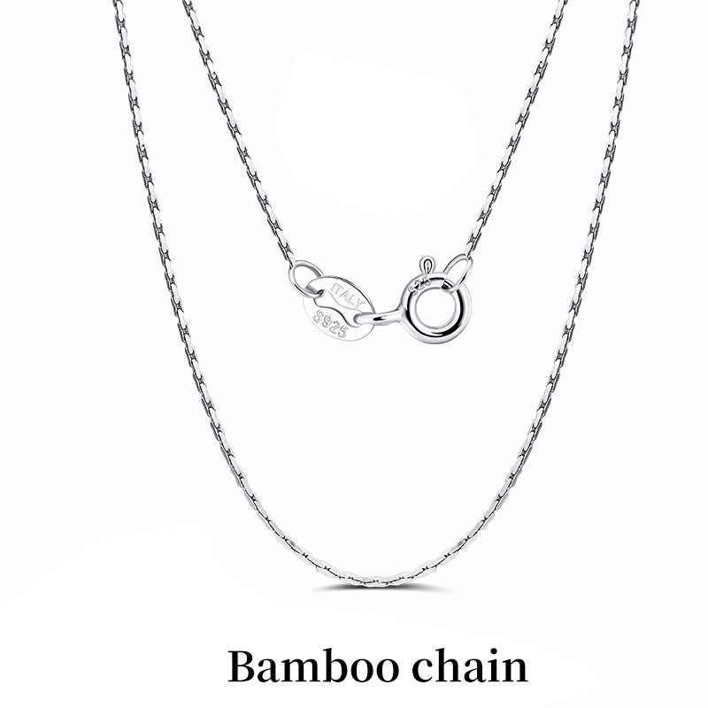 925 Silver Plated Chain Necklace, Multi-Style, Lengths, Layering, Gift for Women