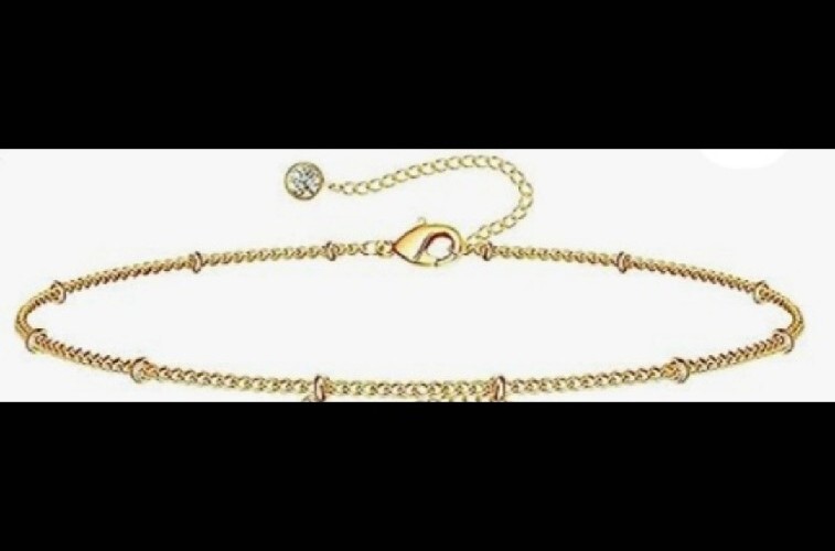 14K Gold -Plated Adjustable Satellite Chain Bracelet