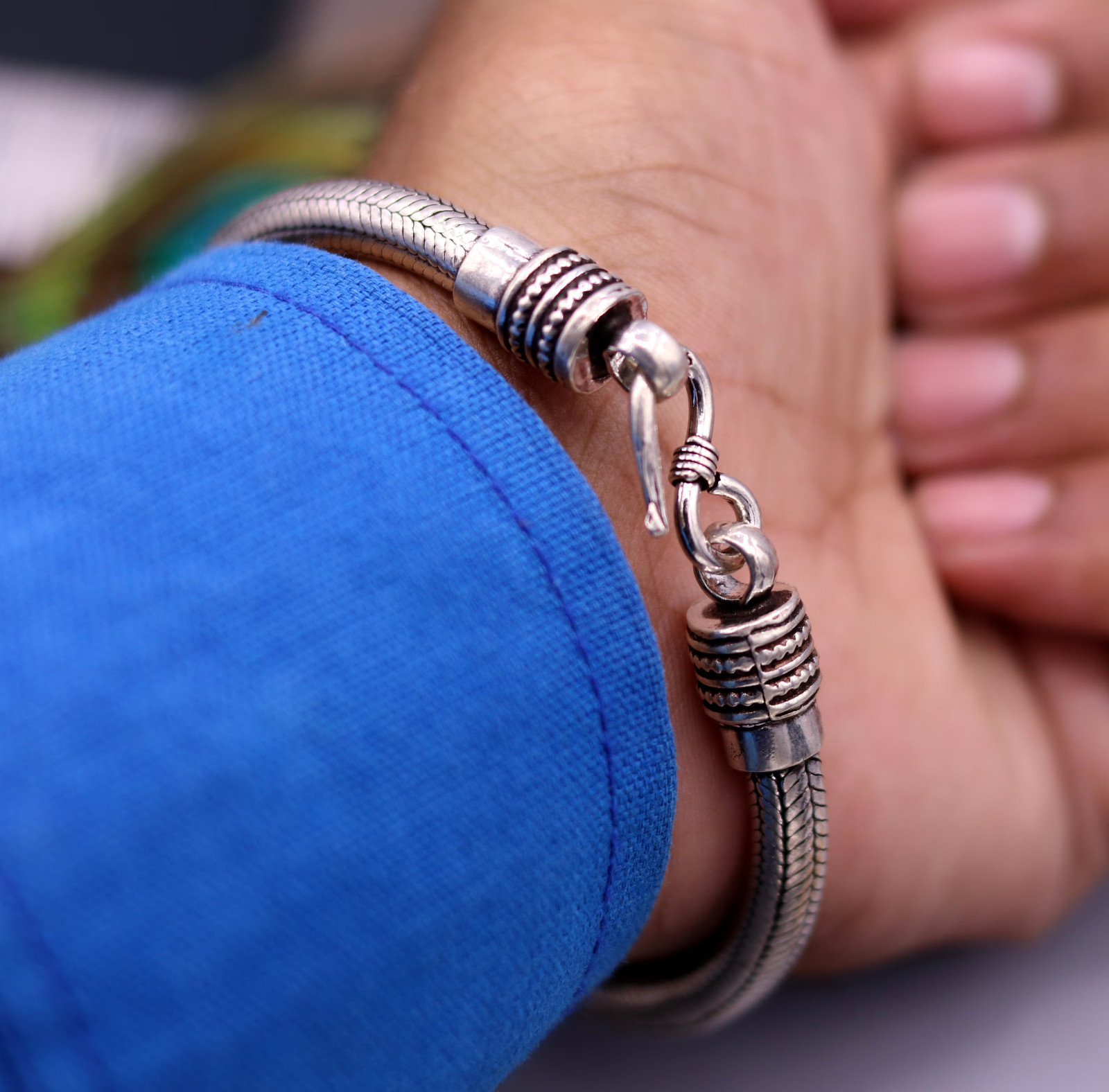 5.5 mm 925 sterling silver snake chain customized bracelet unisex jewelry sbr385