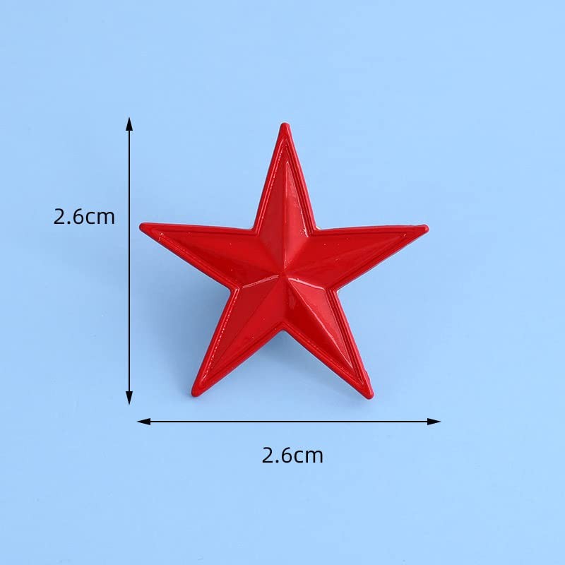 Ximimark 4 PCS Red Star Hammer Sickle Enamel Pin Retro USSR Symbol Brooch…