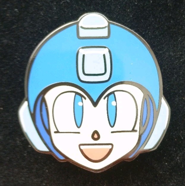 MEGA MAN NES Custom ENAMEL PIN Nintendo Retro Gaming Helmet 1987 Capcom