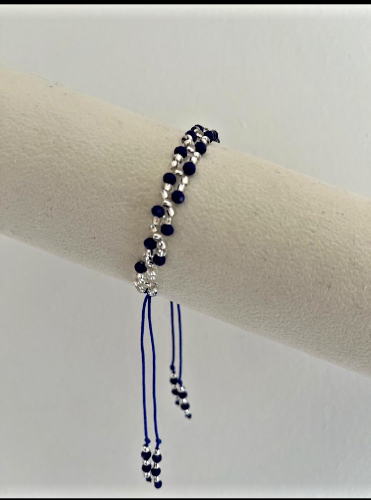 Hand made crystal bracelet made by famous Colombian native Fercho Vasquez