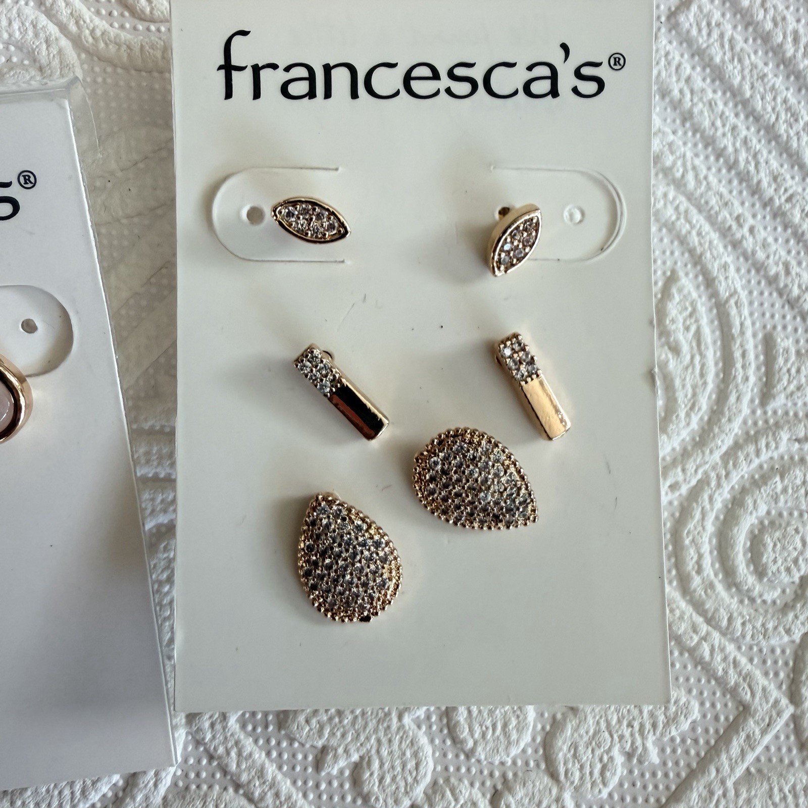 Francesca’s Stud Earrings Lot of 2 Sets ~ Great Gift Idea