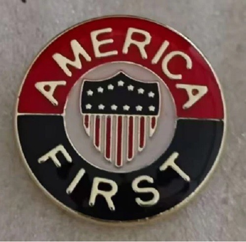 AMERICA FIRST USA SHIELD BADGE Lapel Hat Pin
