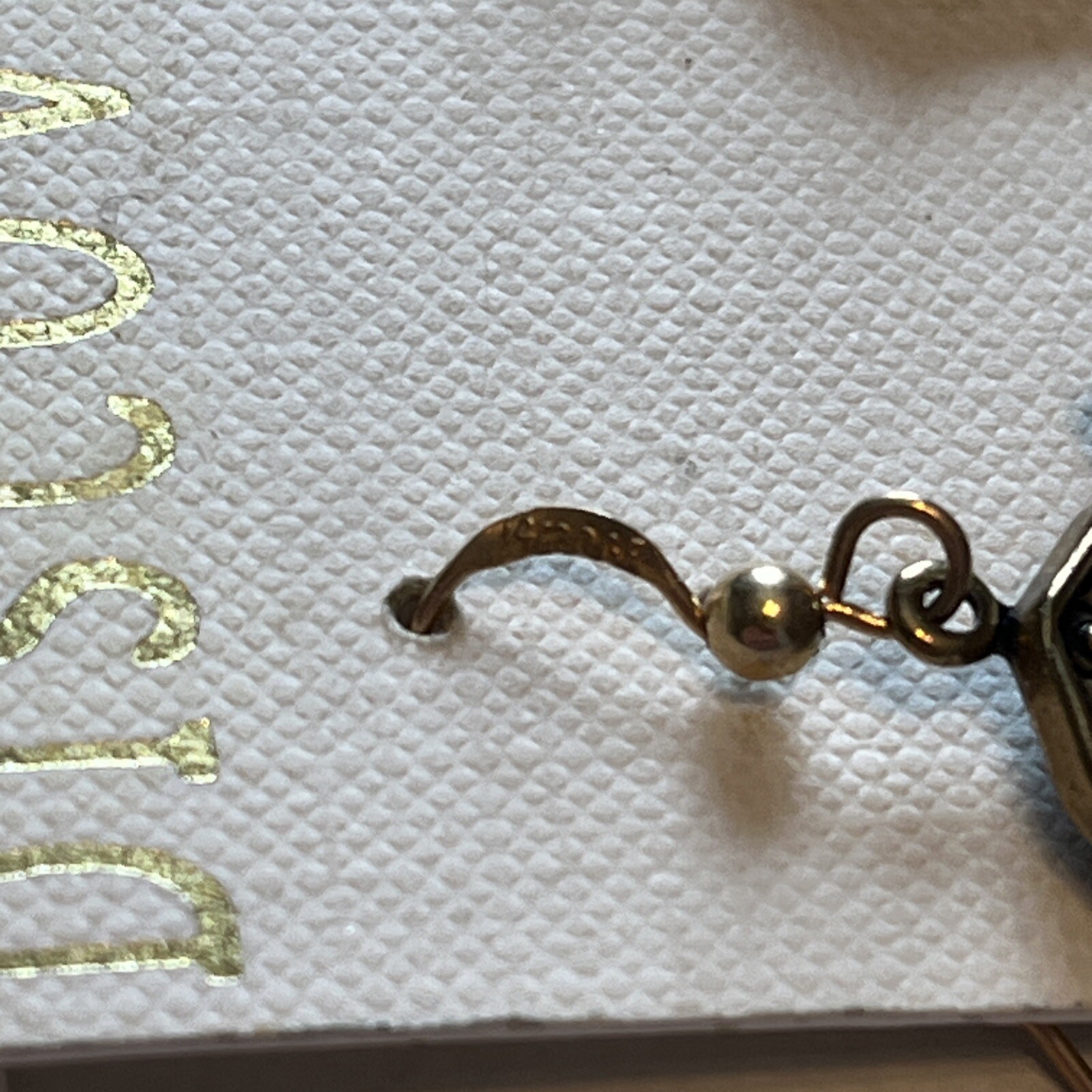 Unique 1/20 14k GF Barn Charm Earrings With Pea, Sunflower & Beet Charms 1.875”