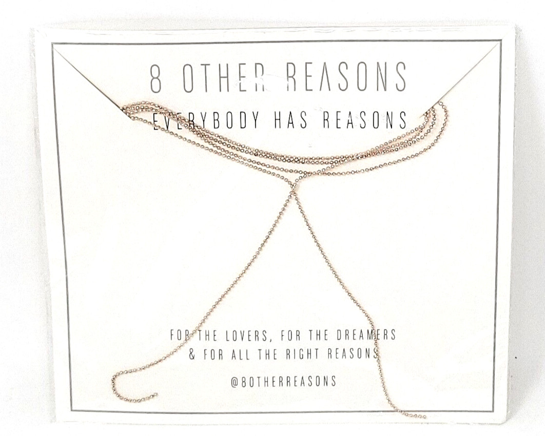 8OR 8 Other Reasons Nine Lives Choker Rose Gold New In Packaging