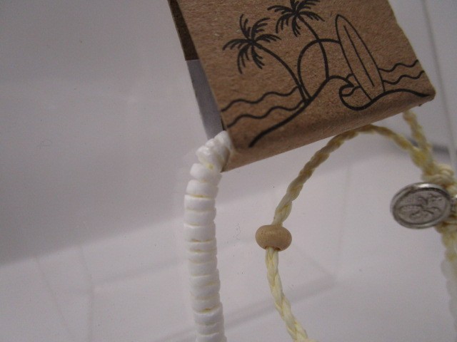 ISLANDER BALI PINEAPPLE ISLAND BRACELET PK-003 PUKA SHELL BEACH VIBE FREE SHIP