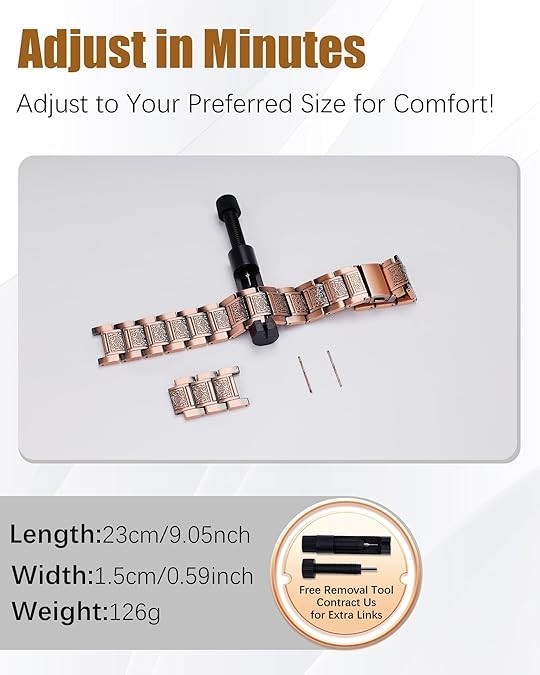 Copper Magnetic Bracelet for Men, 3X Strength Pure Copper Bracelet for Men,Ideal