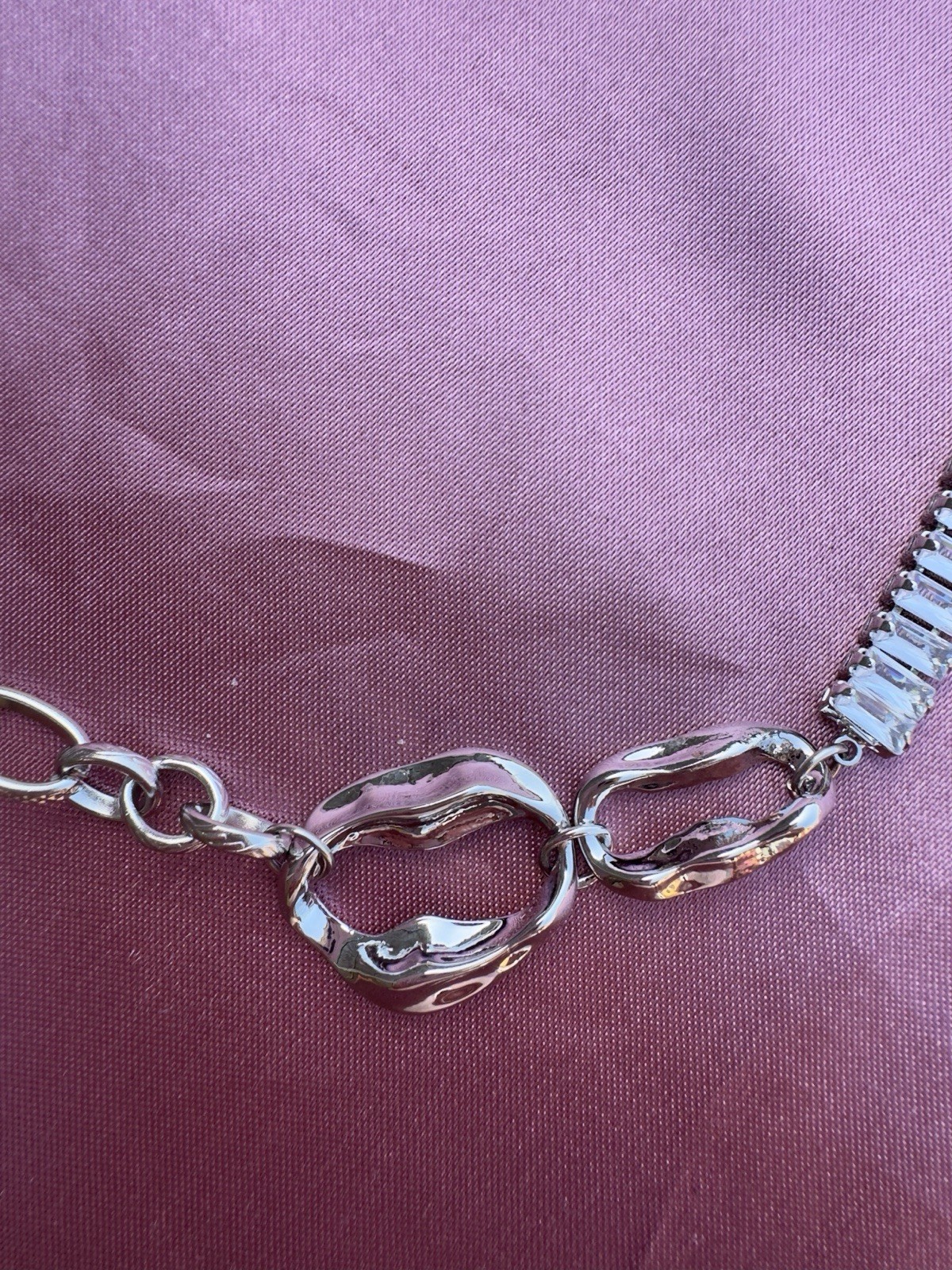 Titanium Steel Necklace With Irregular Design