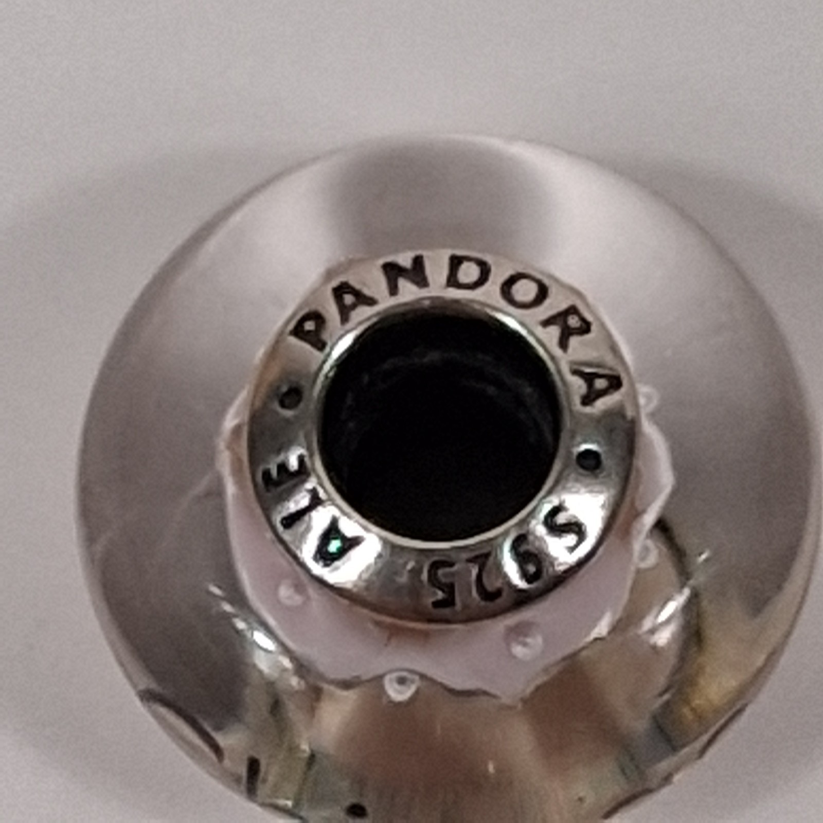 Authentic Pandora CHICAGO Exclusive Effervescence Pink Murano Glass Charm