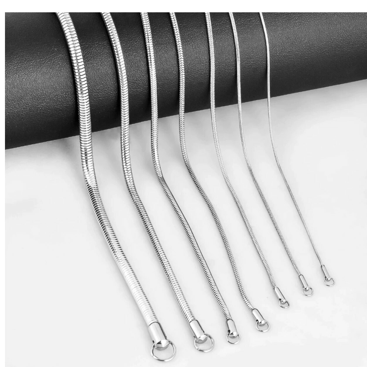 Stainless Steel 45 cm (17.7 in) Round 1.8mm Snake Chain with lobster clasp