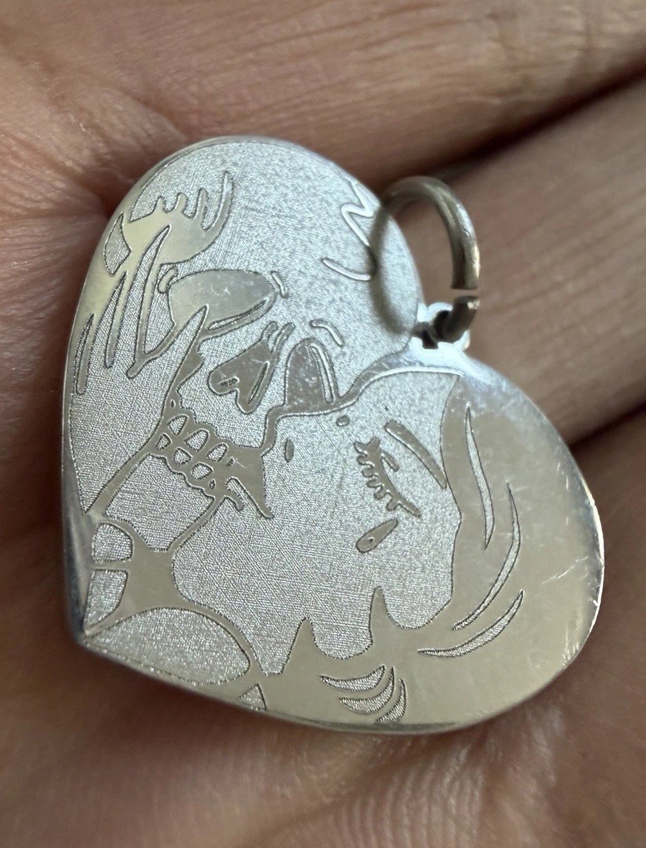 Heart Skeleton Pendant Love Biker, Vintage Eternal Love Yordy Jewelry