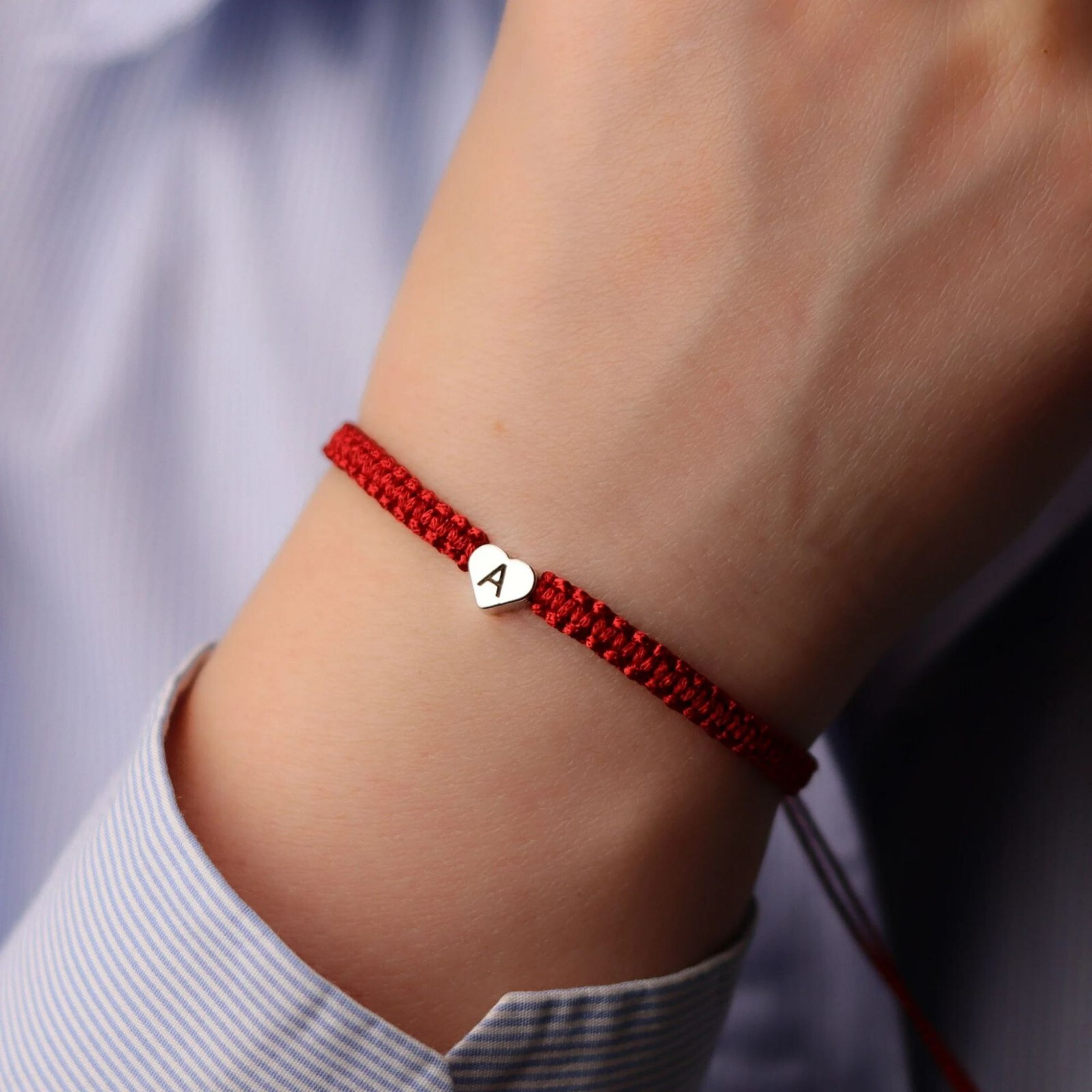 2pcs/set Engraved Initial Bracelets for Couples Friendships Matching Bracelets