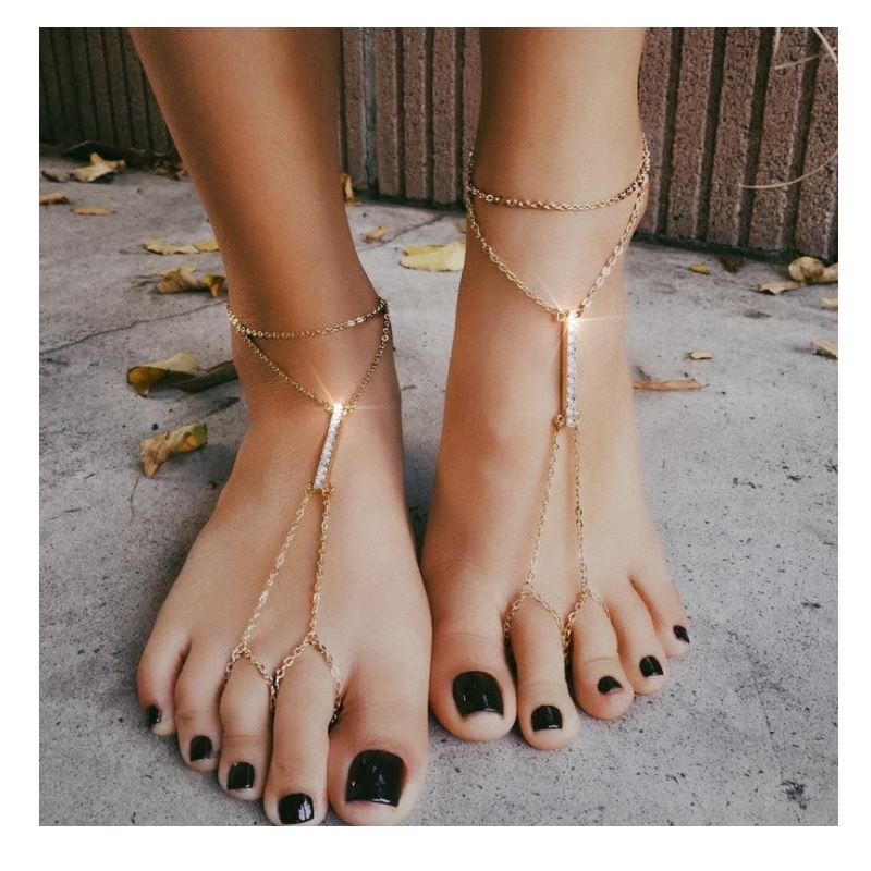 Crystal Choker Ankle Bracelet