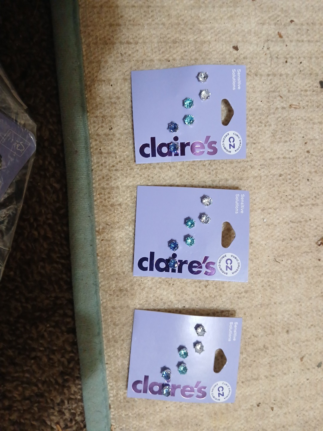 Bulk Lot Of (3) Claire’s Jewelry Earrings(Set Of 3 Per Item) MSRP $51. NWT