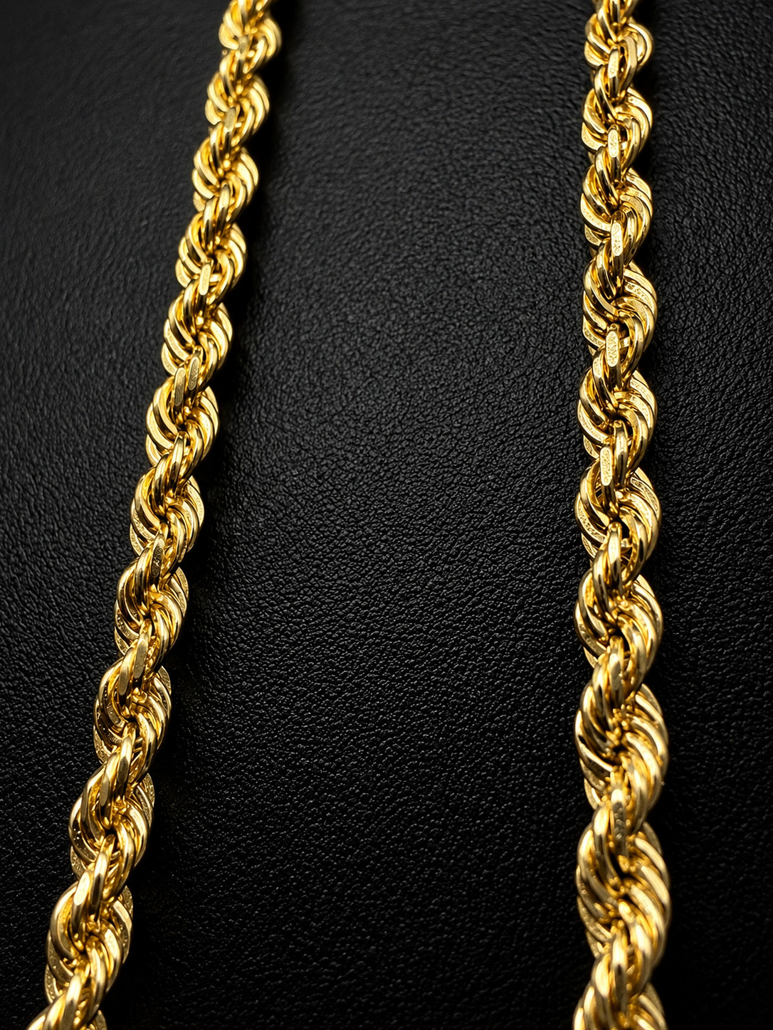 14K Solid Gold Diamond Cut Rope Chain 1.5mm Necklace 16″ – 24″ Italian Gold