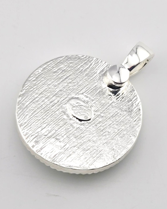 KIRKS FOLLY GODDESS ILLUSION 35MM SEAVIEW MOON FOLDOVER PENDANT IRISH MIST ST