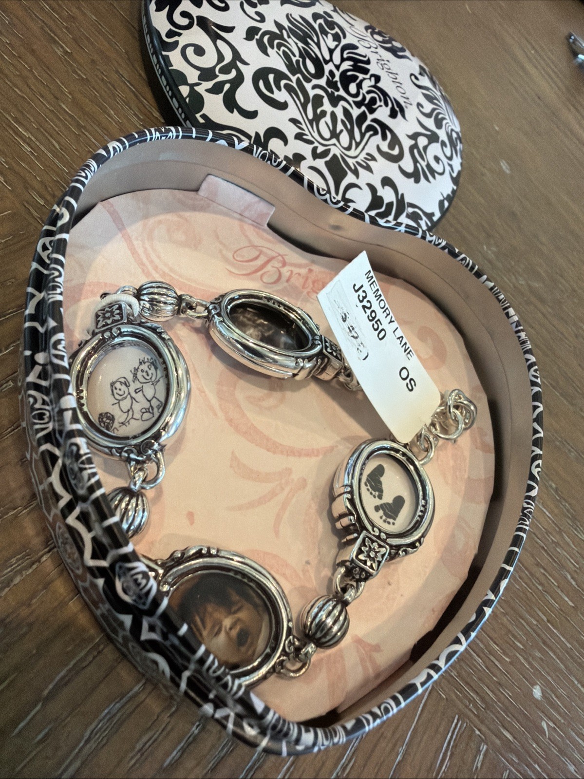 Brighton NWT Memory Lane Photo Bracelet W/Tin **RETIRED**