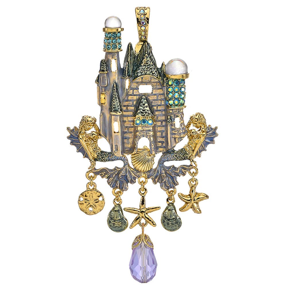 Kirks Folly Summer Palace Foldover Pendant goldtone