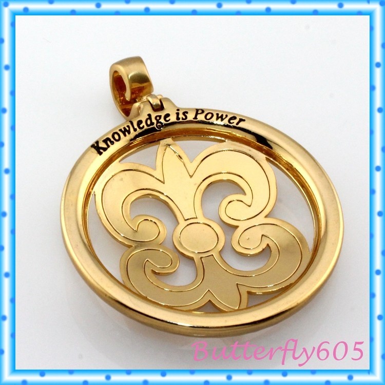 Brighton Royale Versailles Crystal Brushed Gold Removable Pendant NO CHAIN