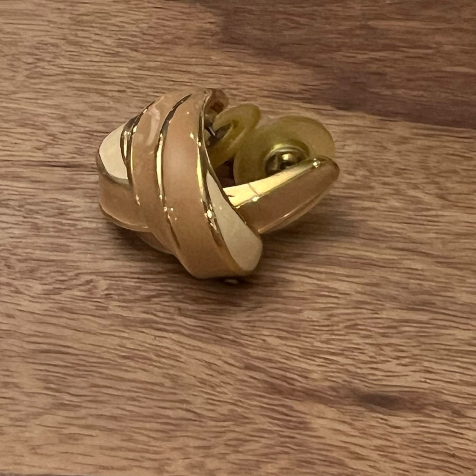 Gold Tone Small Hoop Earrings 3 Pairs Casual Enamel Dressy Professional Formal