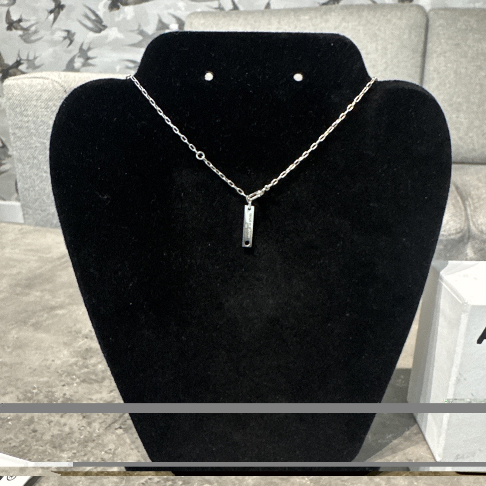 AMBUSH Battery Charm Necklace Sterling Silver 925 Unisex-Adult NEW £417