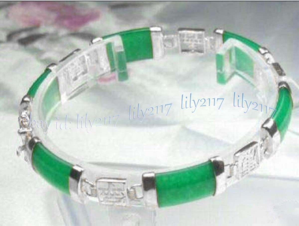Stunning Natural Jade Bracelet Fortune Women Lucky Bangle Gemstone Jewelry Gifts