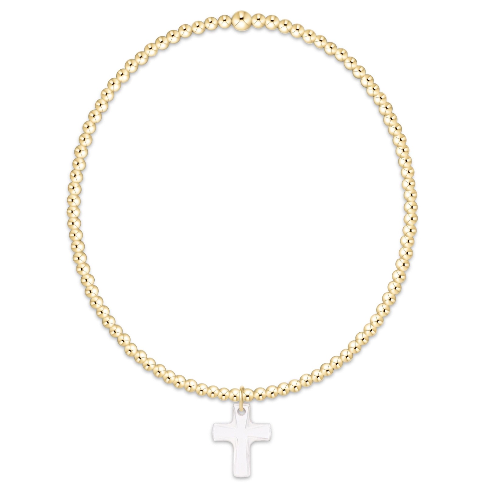 Enewton Classic Gold Bracelet Blessed Crystal Charm 2mm