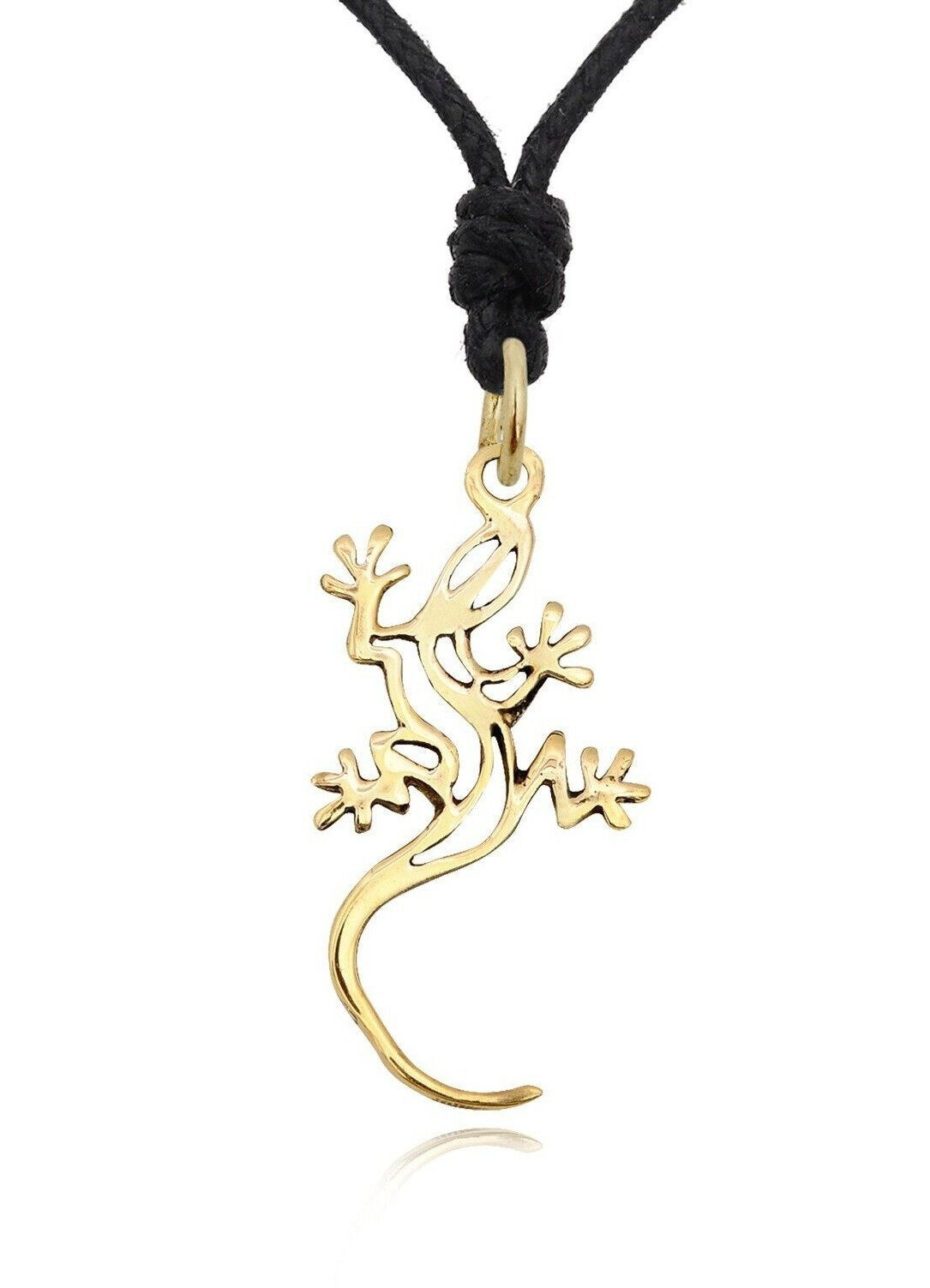 Flawless Lizard 92.5 Sterling Silver Pewter Gold Brass Necklace Pendant Jewelry