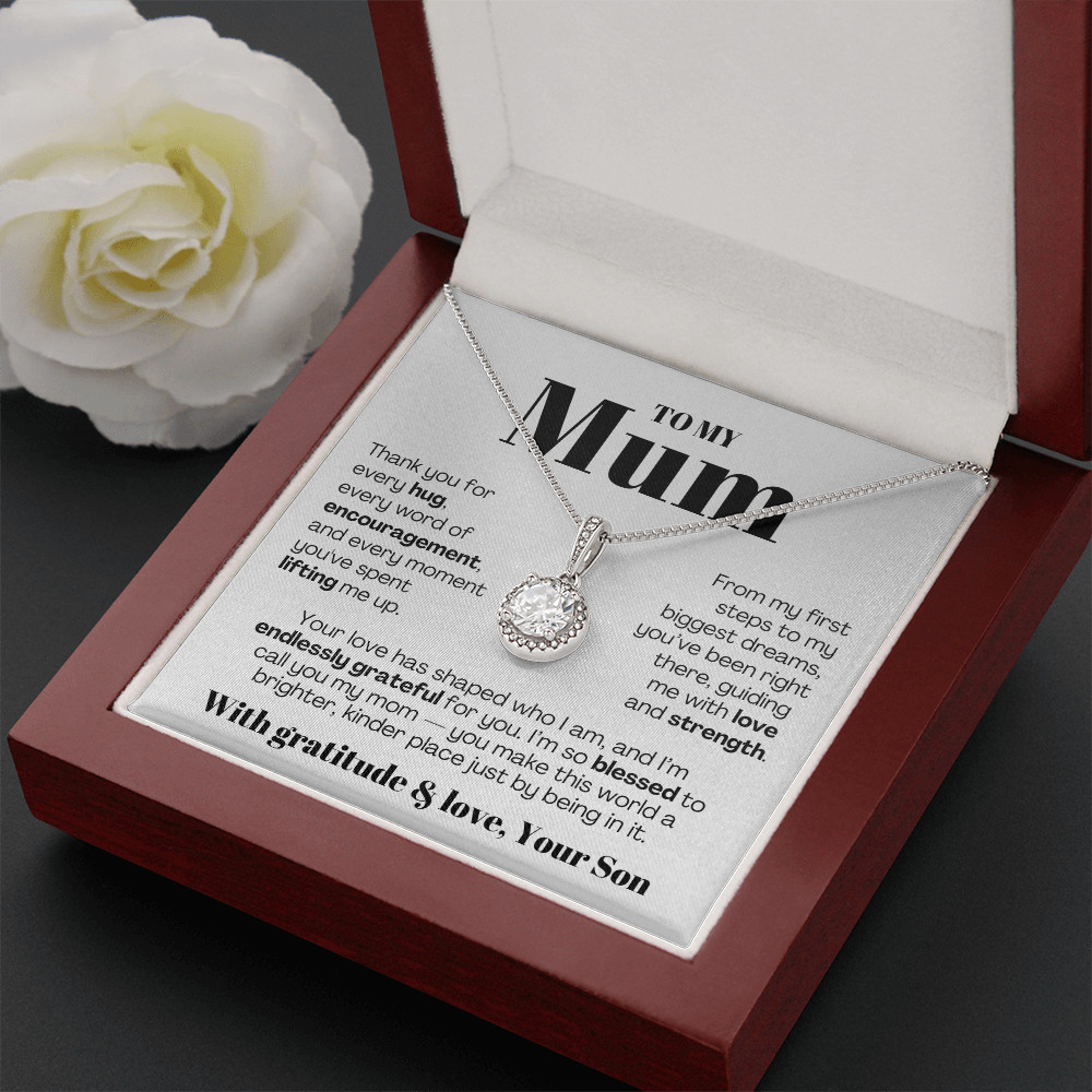 To My MOM necklace Mother’s day Birthday christmas heartfelt Gift from son