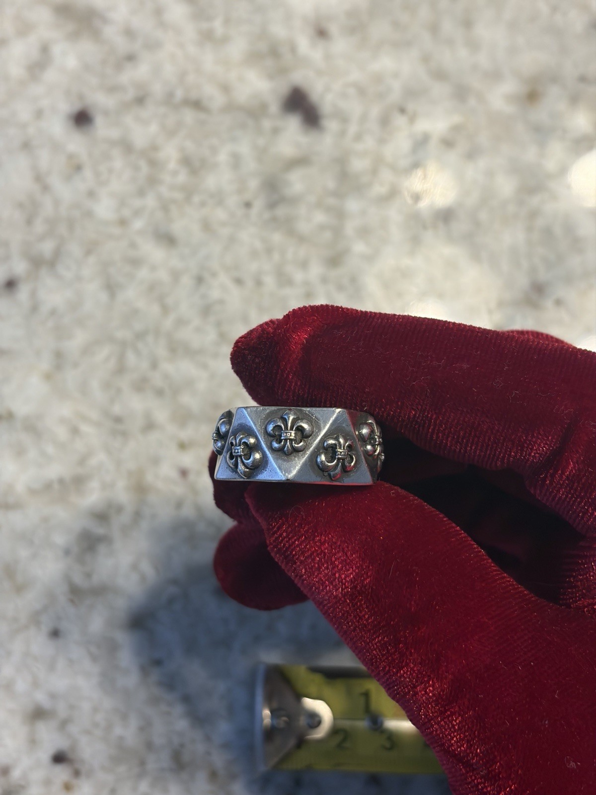 Chrome Hearts Fleur Pentagon Ring