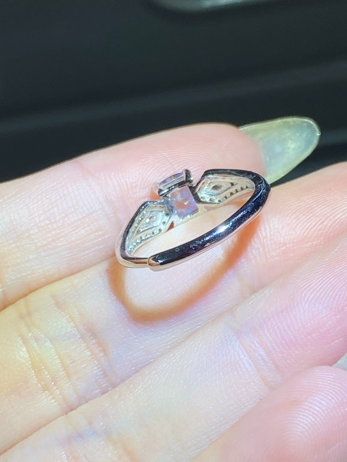 [jerseychou] Lab-Grown Diamond , 0.54ct , Fancy Vivid Blue , VVS2 , IGI