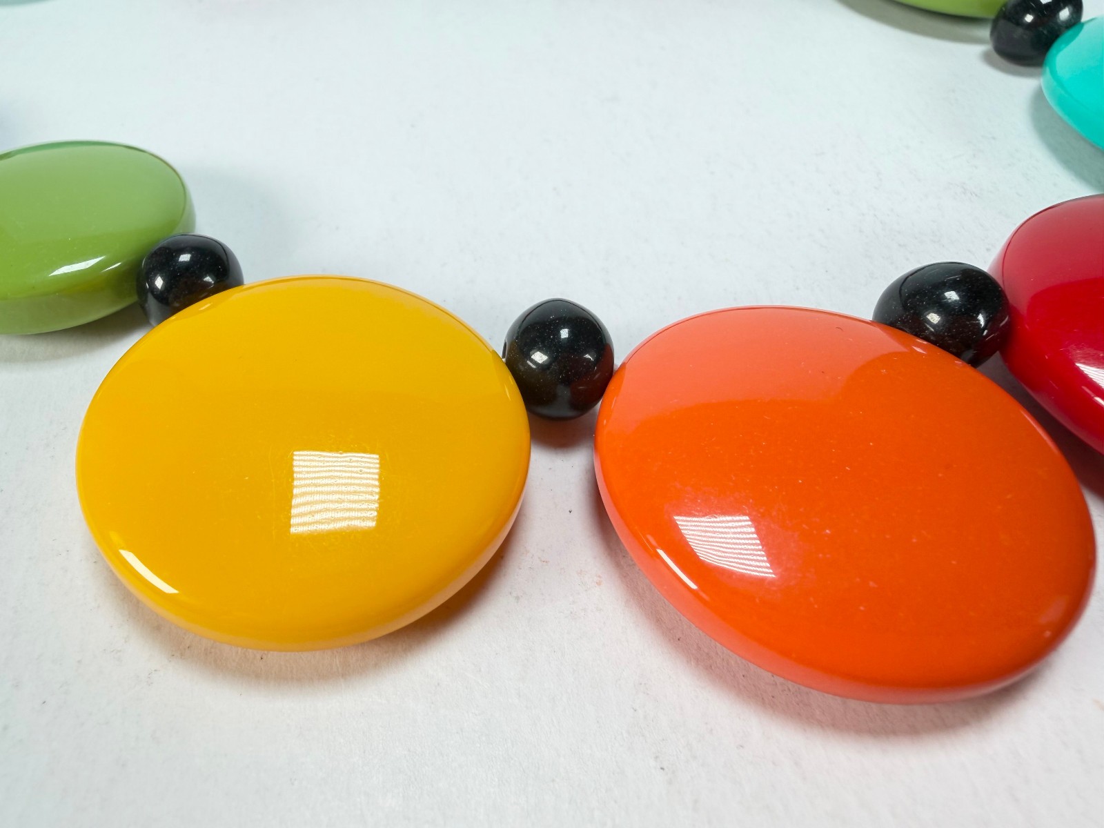 Marion Godart – Confetti “Bouclier” Multi-Colour Mix Resin Necklace