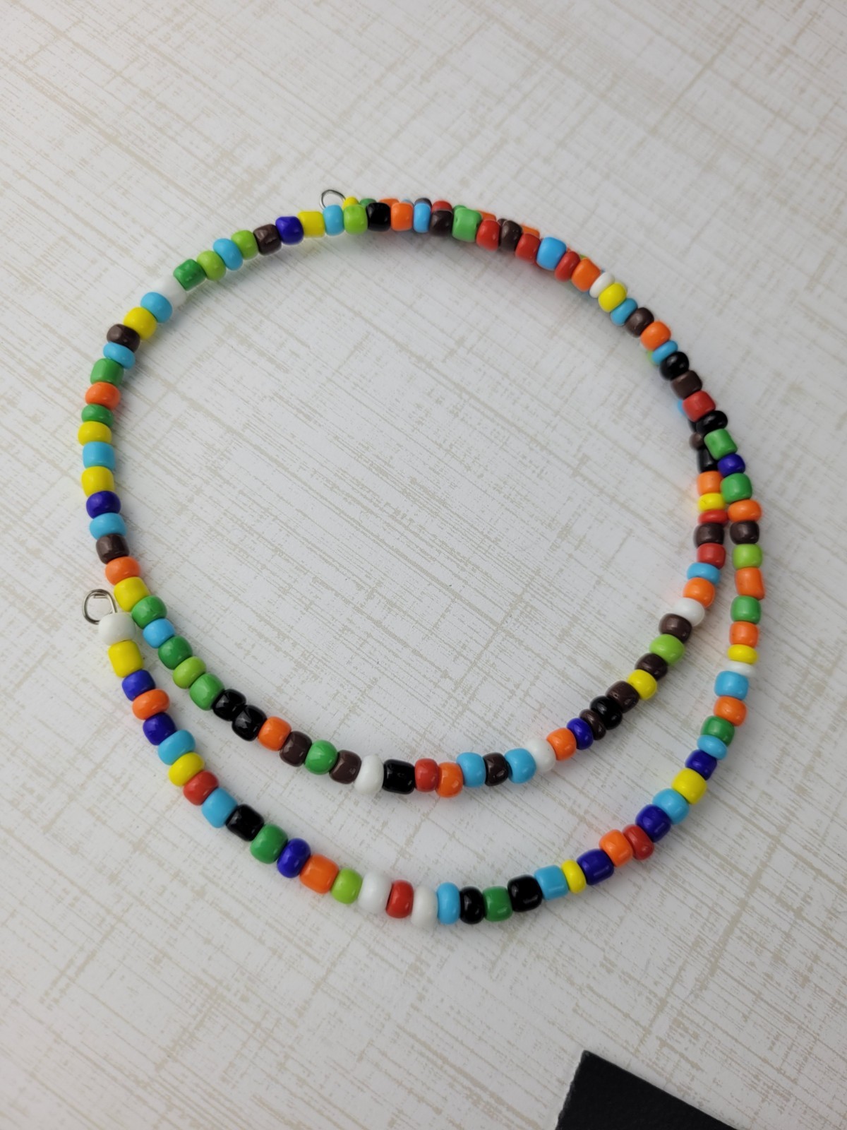 18″ Boho Multicolored Beaded Choker Wrap Necklace