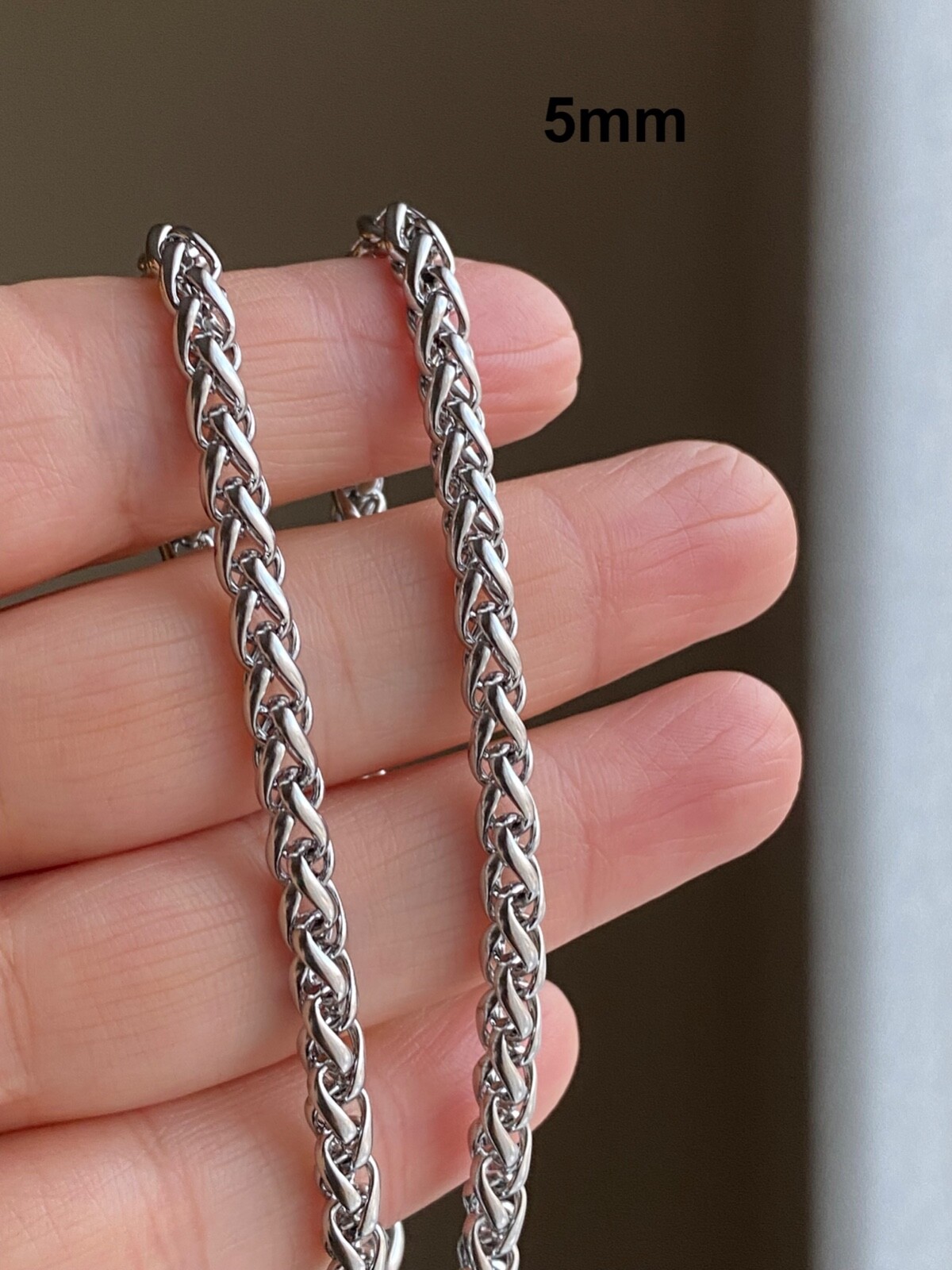 Stainless Steel Wheat Chain Necklace