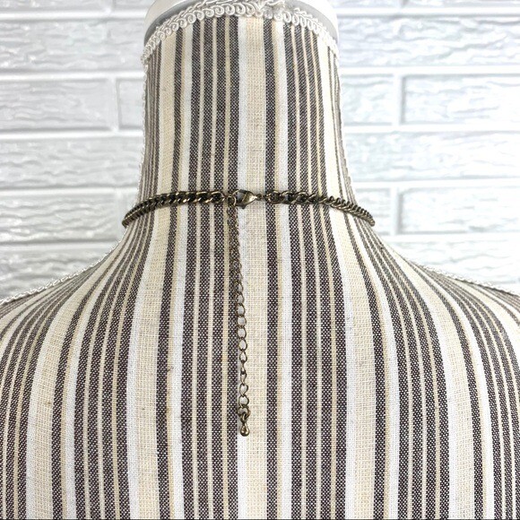 Antique Gold Statement Necklace Great Stocking Stuffer Gift Idea